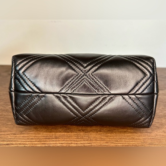 New Tory Burch Fleming Soft Small Frame Crossbody in Black - Picture 6 of 10